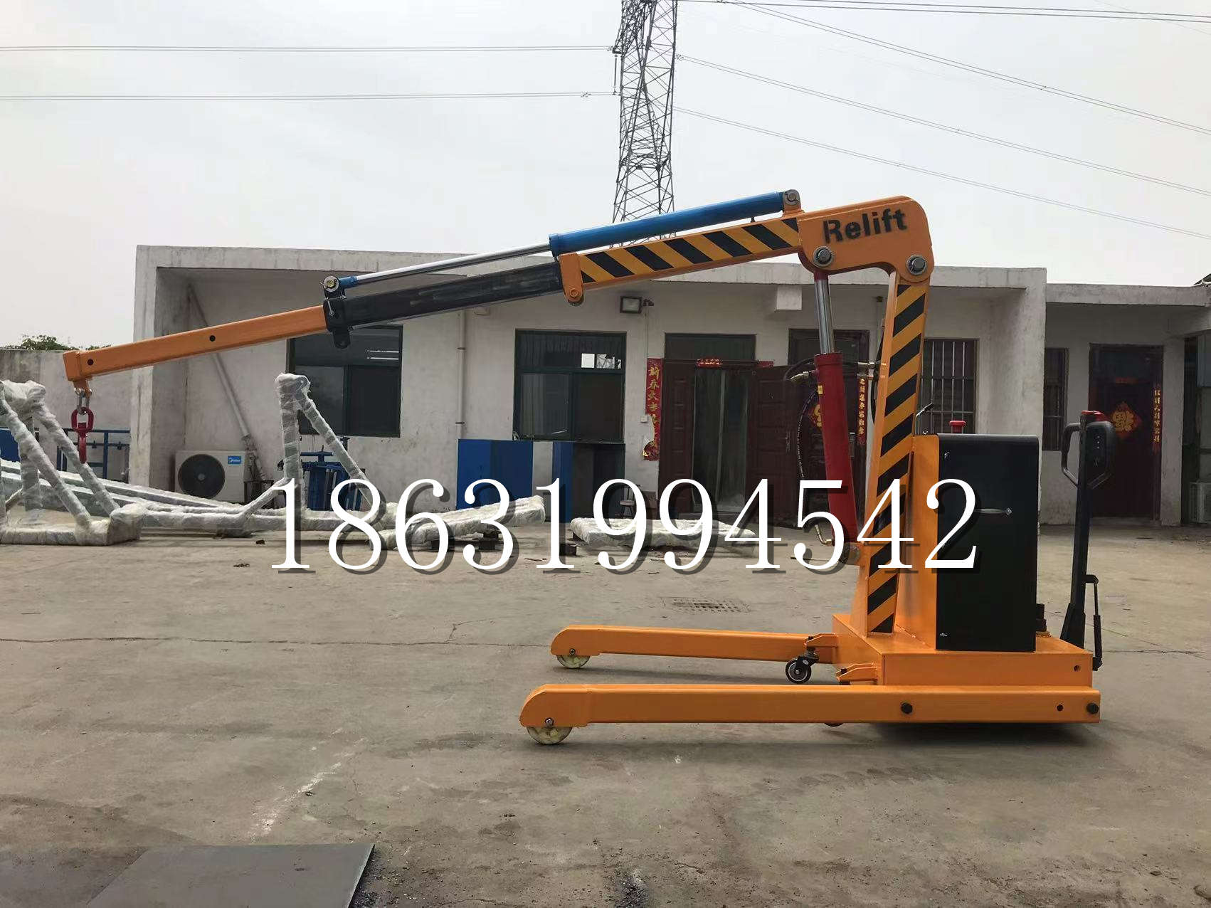 成安县久征定做3吨三轮随车吊 农用园林绿化移树吊 平板工程用小吊机