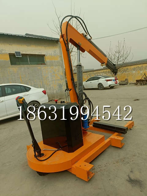 成安县自卸车厢随车吊 自制轮式四不像起重机 四驱平板吊 5吨 贵盛